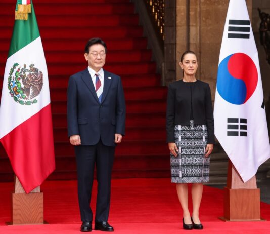 Sheinbaum recibe al presidente de Corea del Sur para abordar inversiones y nuevos acuerdos