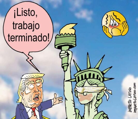 ¡Listo, trabajo terminado! caricatura