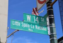 el nuevo nombre de la calle 14 como 'Little Spain' en homenaje a la comunidad hispana