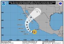 El huracán Polo vuelve a categoría 5 y provoca fuertes lluvias en el Pacífico mexicano