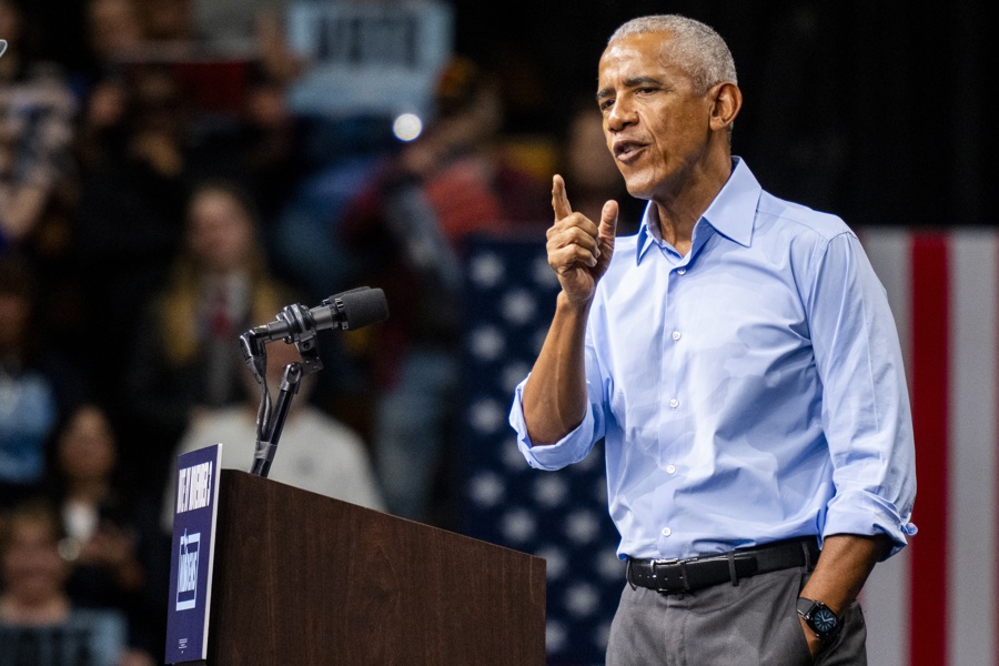 Former President Obama joins El-Sayed midterm election rally