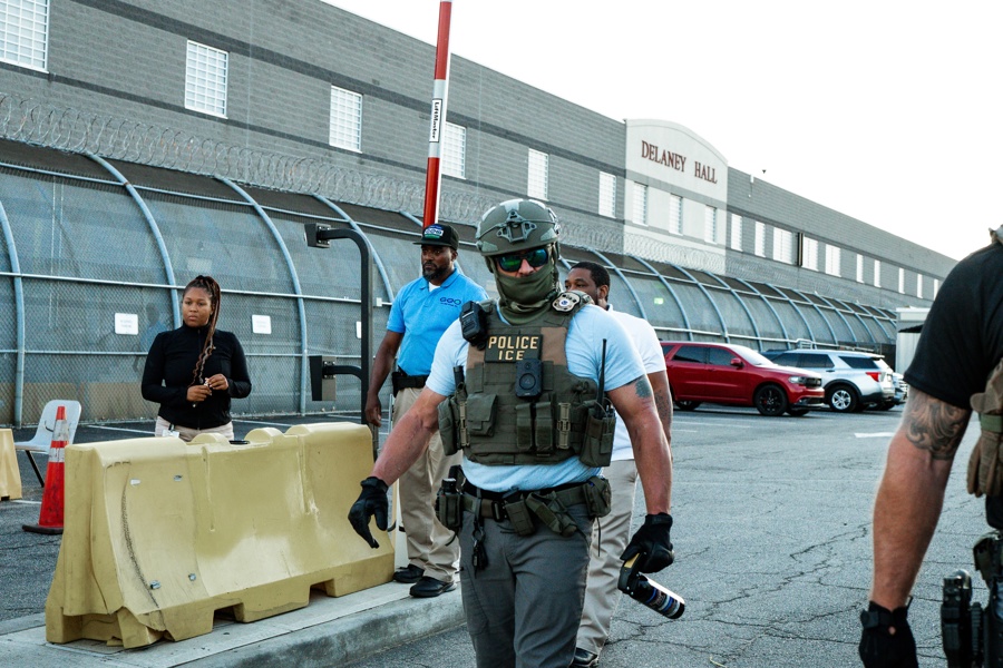 Vigil following death of immigration detainee at Delaney Hall Detention Facility Delaney Hall,
