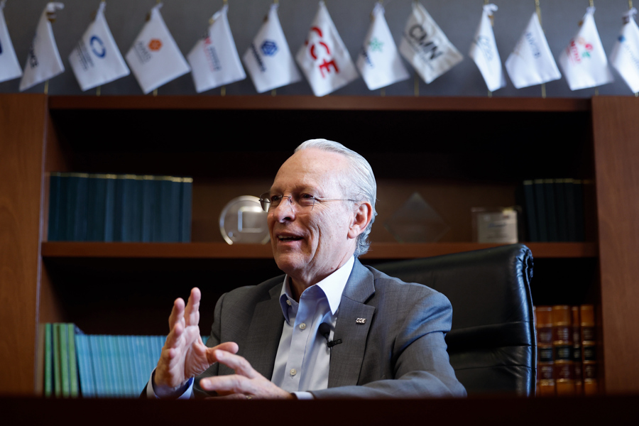El presidente del Consejo Coordinador Empresarial, Jos&eacute; Medina Mora