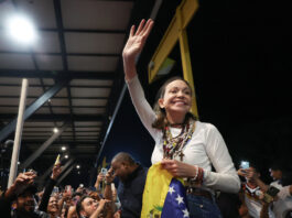 La líder opositora y premio nobel de la paz 2025, María Corina Machado