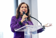 La presidenta de 50más1 Internacional, María Elena Orantes