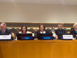 Robles pide en la ONU más mujeres en los ejércitos y reforzar su protección en conflictos Robles pide en la ONU más mujeres en los ejércitos y reforzar su protección en conflictos