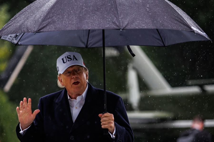 US President Trump returns to the White House from Tennessee President Trump