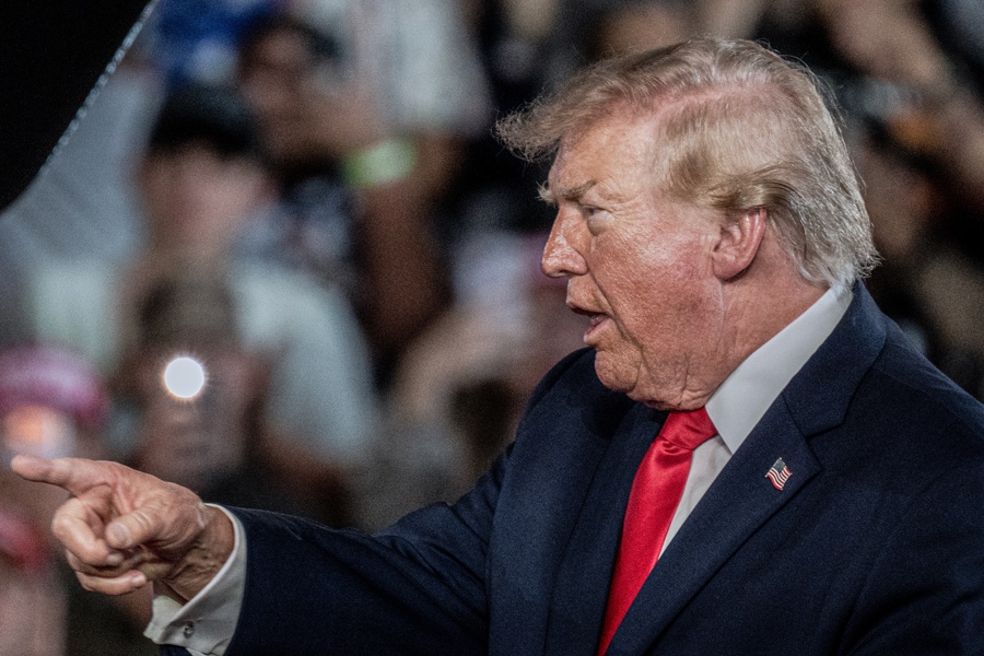 US President Trump attends a rally for Texas Senate candidate Ken Paxton Trump