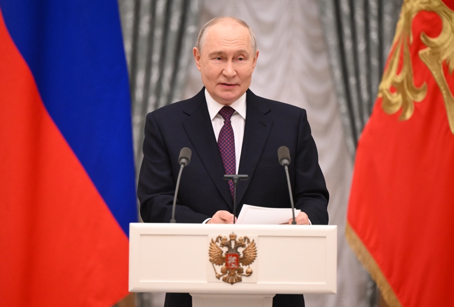 Award ceremony dedicated the Teachers Day in the Kremlin Vladimir Putin
