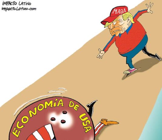 Economía de USA caricatura