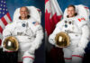 Los astronautas Anil Menon y Joshua Kutryk
