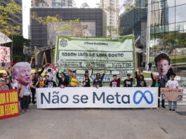 Simpatizantes de Lula protestan contra Meta para denunciar su "injerencia electoral"