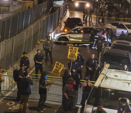 Clashes after ICE shoots man in New York